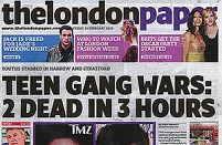 © thelondonpaper Schlagzeile: Teen Gang Wars: 2 Dead in 3 Hours